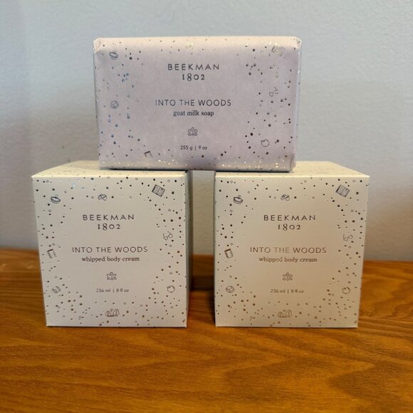 Beekman 1802 Into The Woods Goat Milk Soap & Whipped Body/Hand Cream Set - Picture 2 of 6